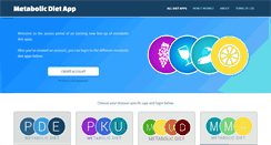 Desktop Screenshot of metabolicdietapp.org